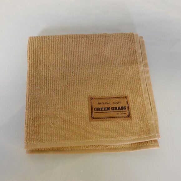 Green Grass Handkerchief Mens Brown Cotton Solid Hanky Classic Casual Basic - Picture 2 of 11